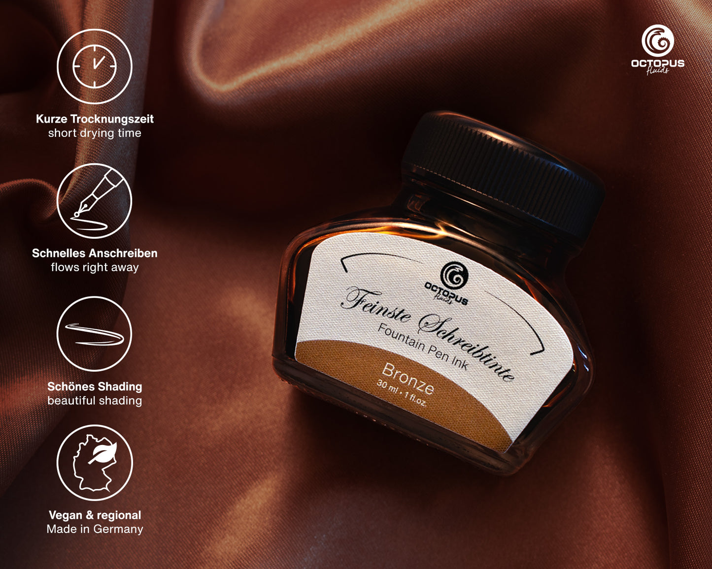 Octopus Fluids Classic Fountain Pen Ink [30ml]