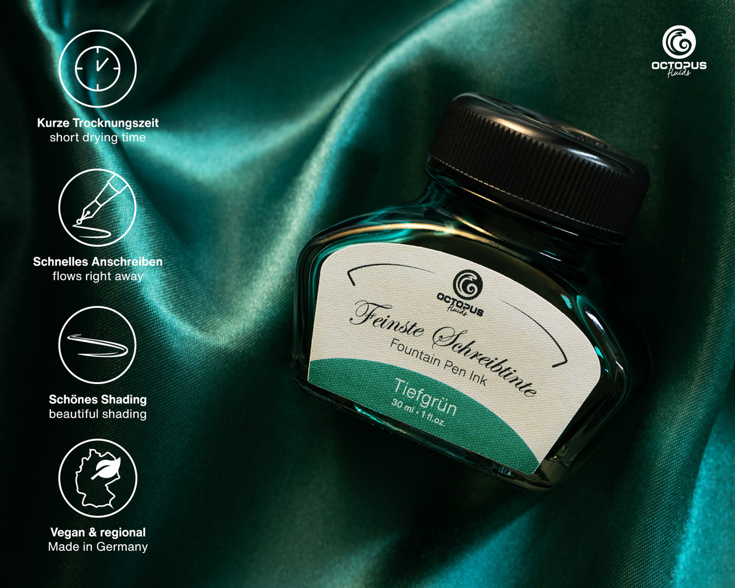 Octopus Fluids Classic Fountain Pen Ink [30ml]