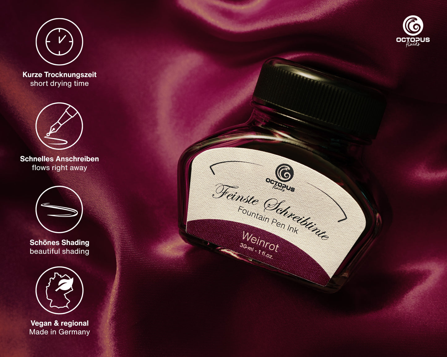 Octopus Fluids Classic Fountain Pen Ink [30ml]
