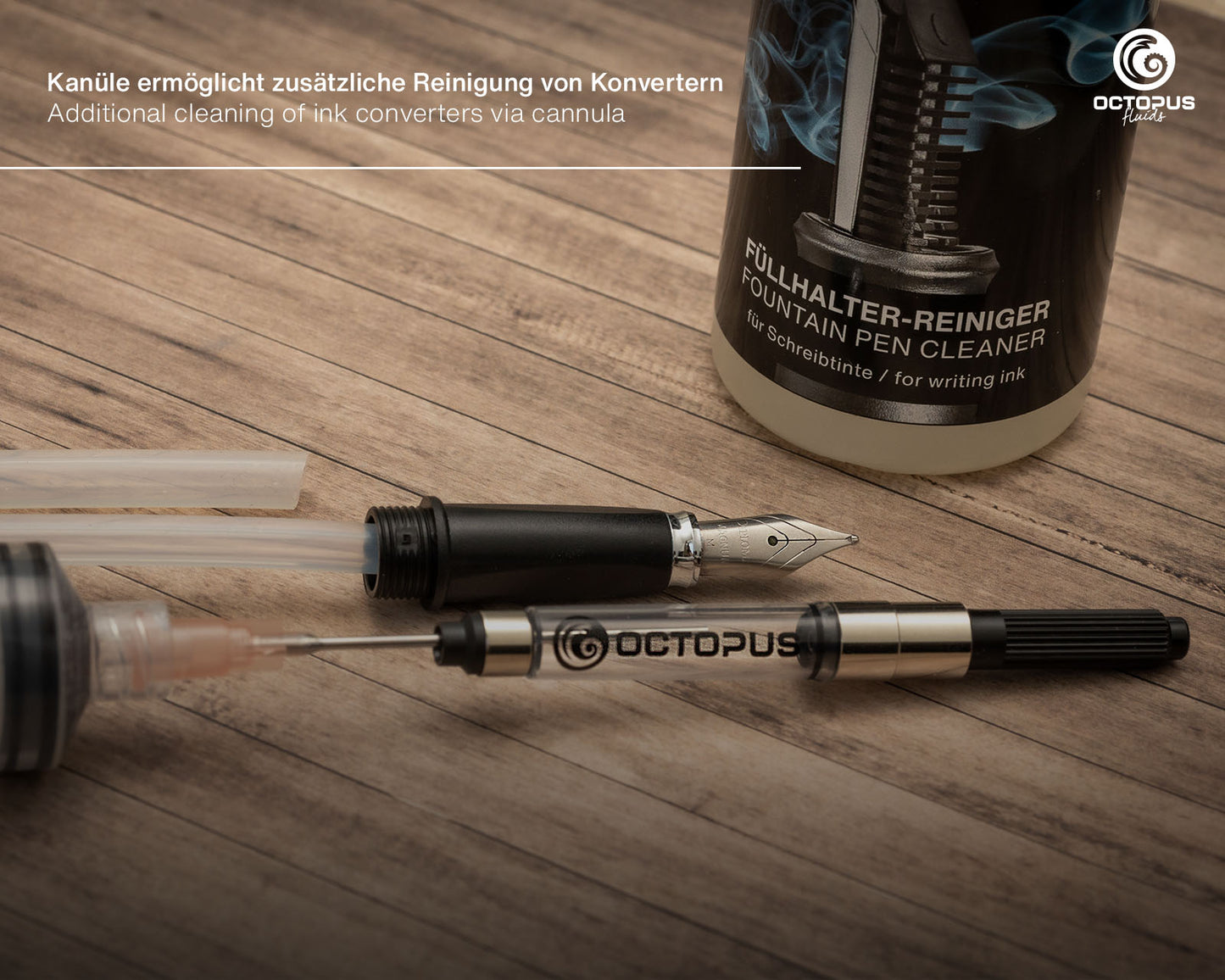 Octopus Fluids Fountain Pen and Ink Cleaner Set [Full Set]