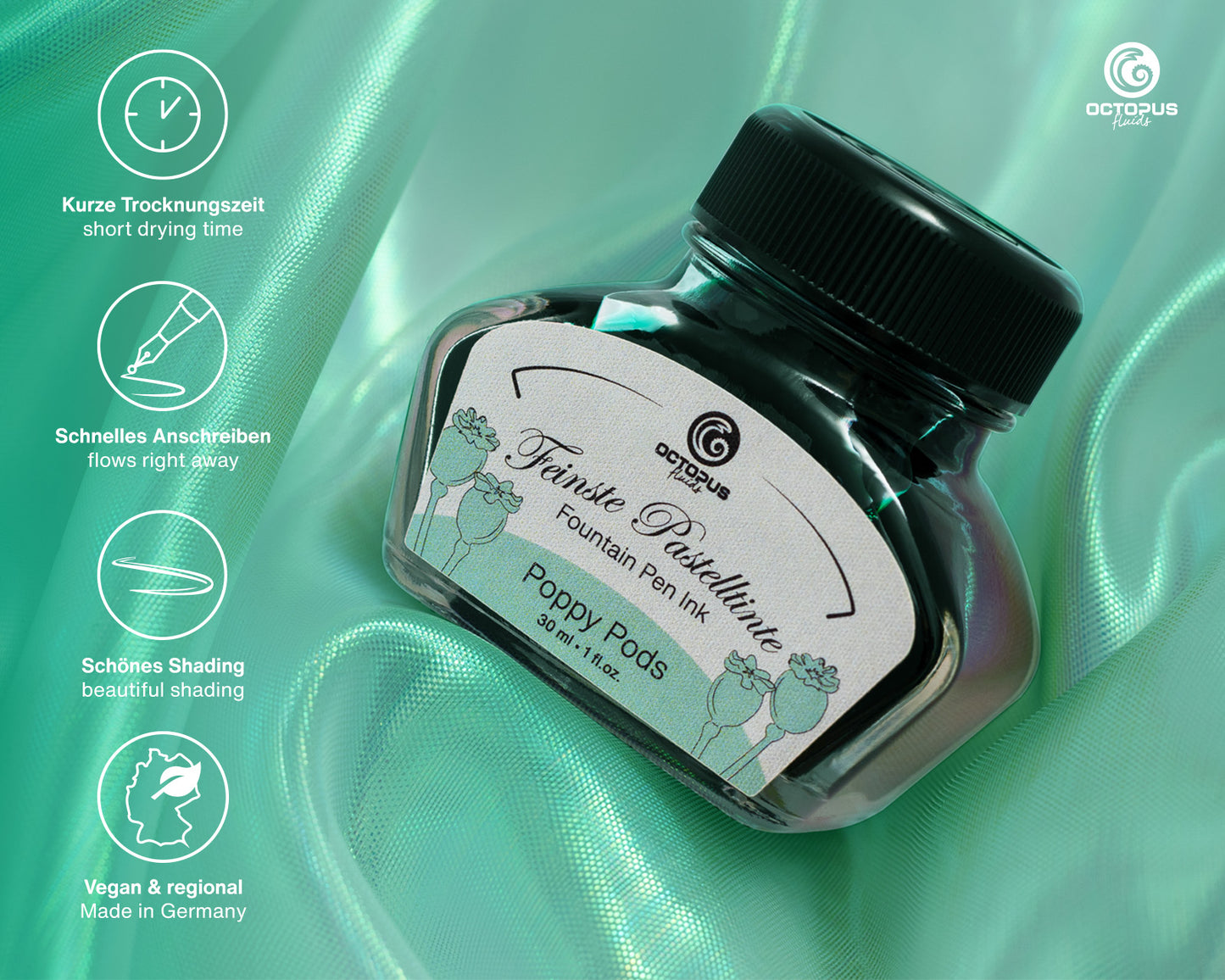 Octopus Fluids Pastel Fountain Pen Ink [30ml]