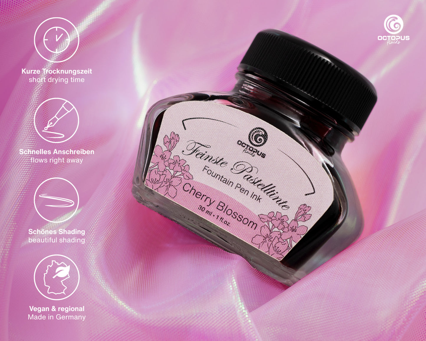 Octopus Fluids Pastel Fountain Pen Ink [30ml]