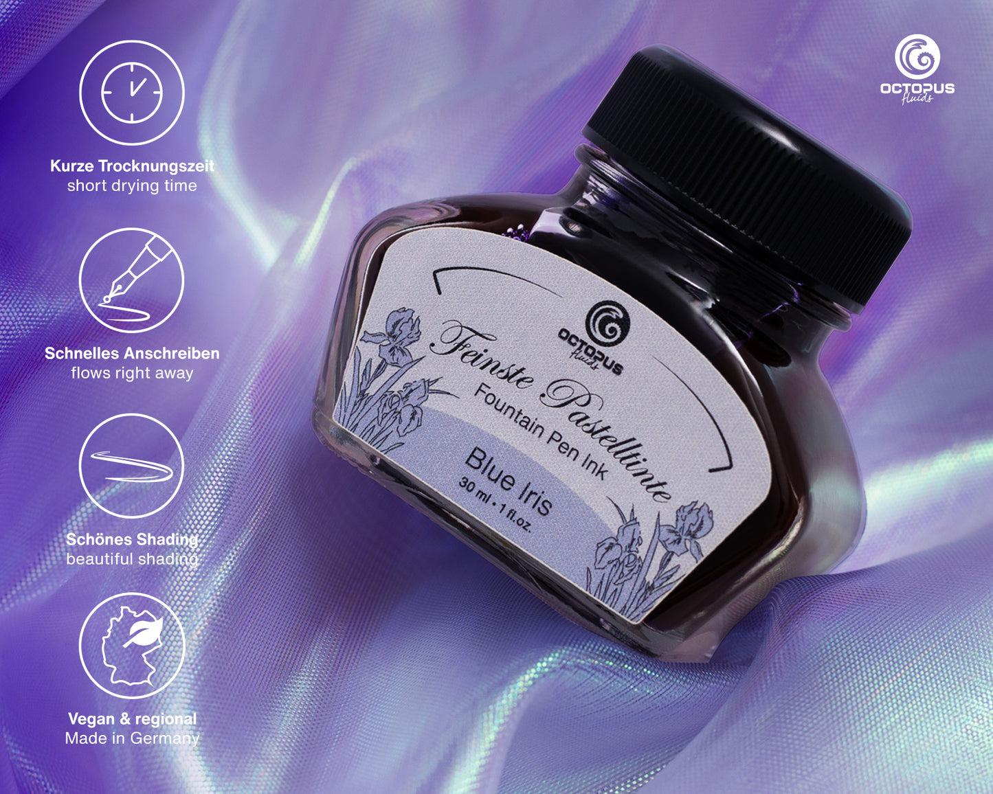 Octopus Fluids Pastel Fountain Pen Ink [30ml]