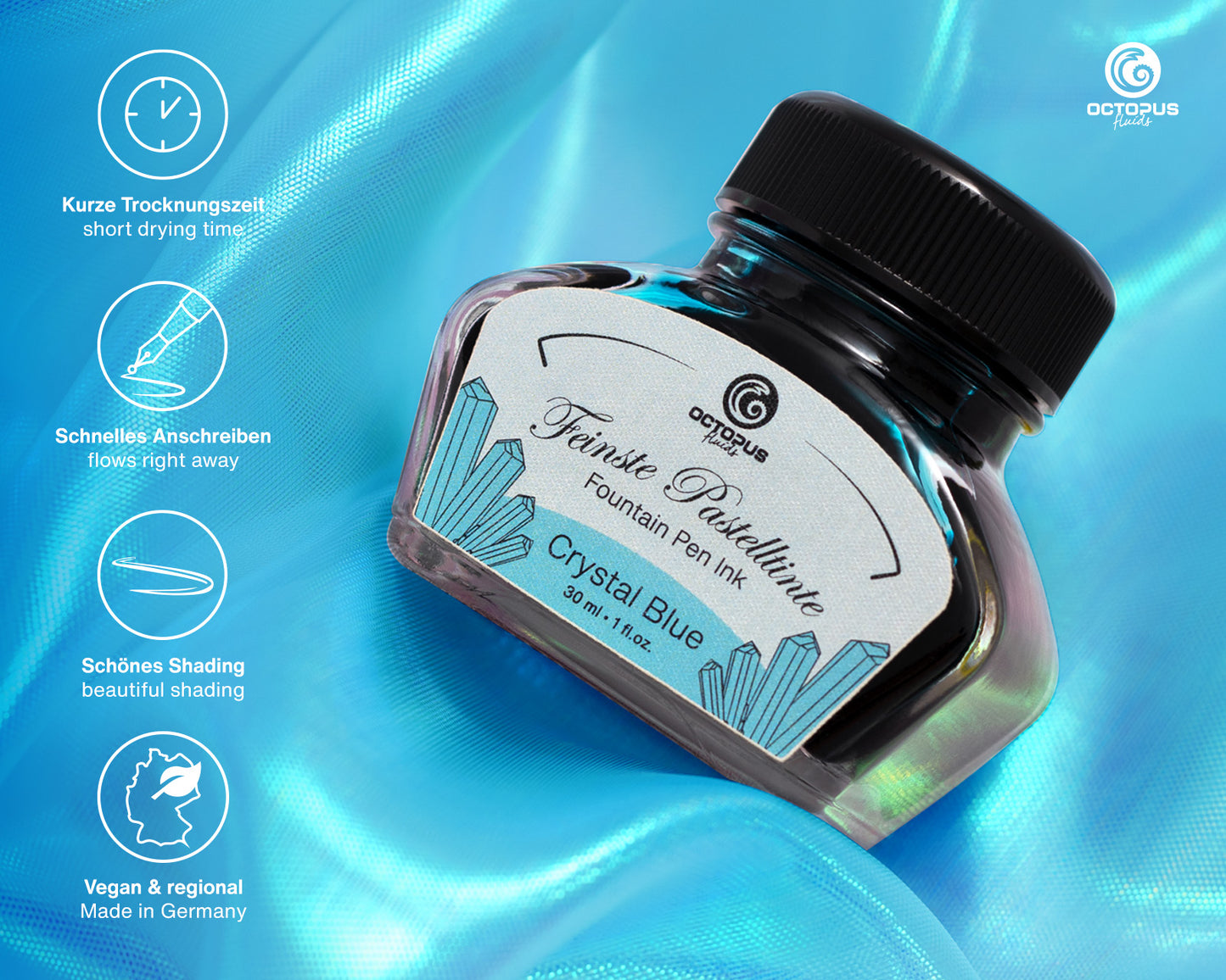 Octopus Fluids Pastel Fountain Pen Ink [30ml]