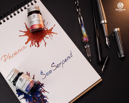 Octopus Fluids Sheen Fountain Pen Ink Set  [6 x 10ml]