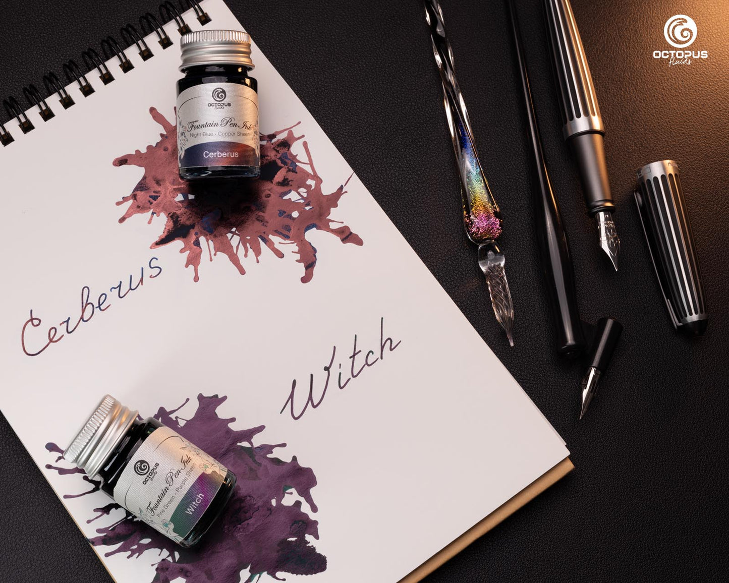 Octopus Fluids Sheen Fountain Pen Ink Set  [6 x 10ml]