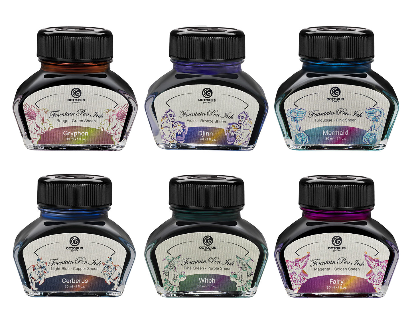 Octopus Fluids Sheen Fountain Pen Ink [30ml]