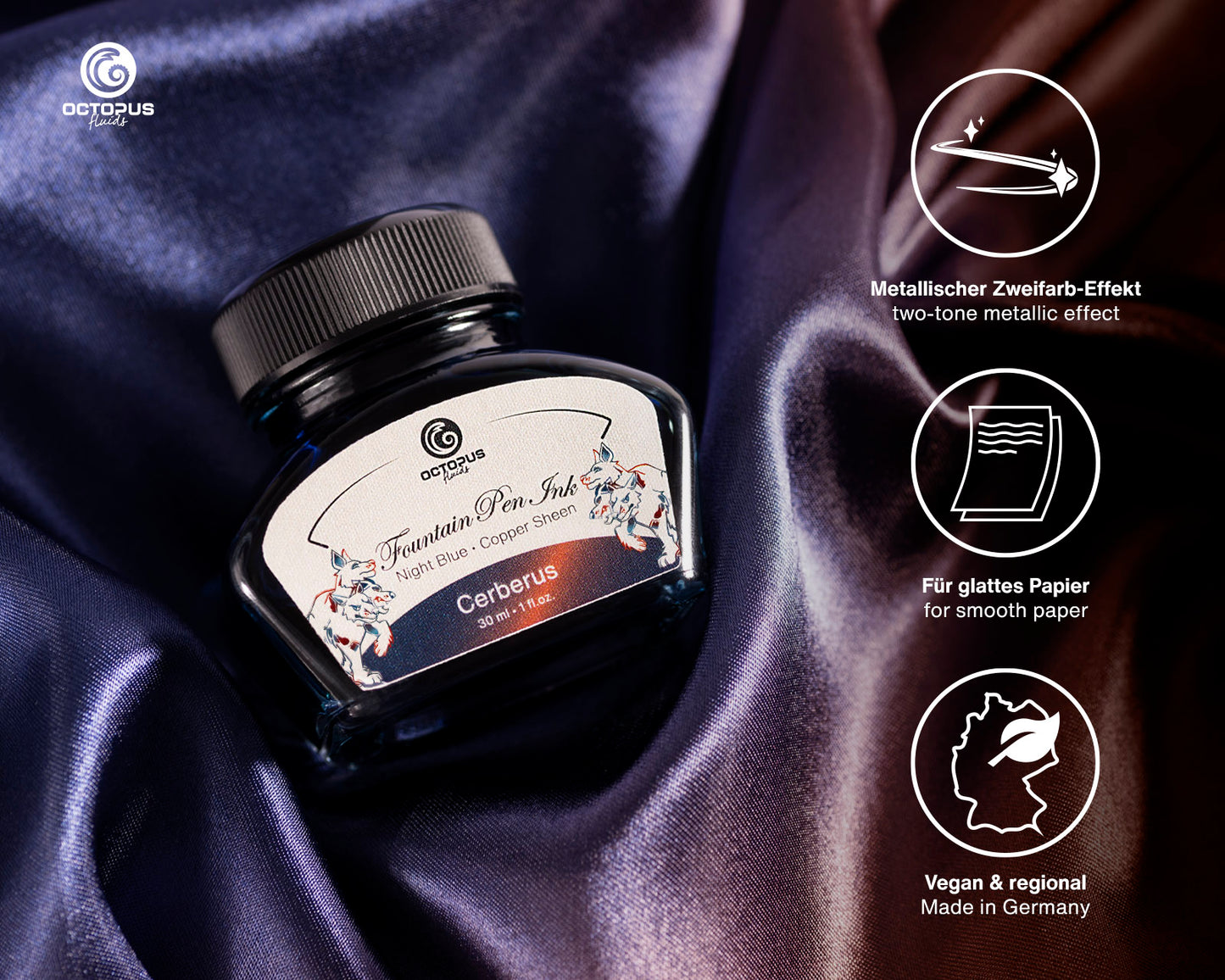 Octopus Fluids Sheen Fountain Pen Ink [30ml]