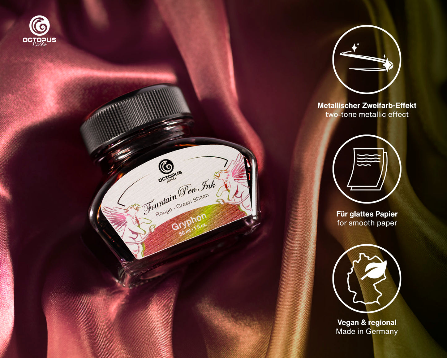 Octopus Fluids Sheen Fountain Pen Ink [30ml]