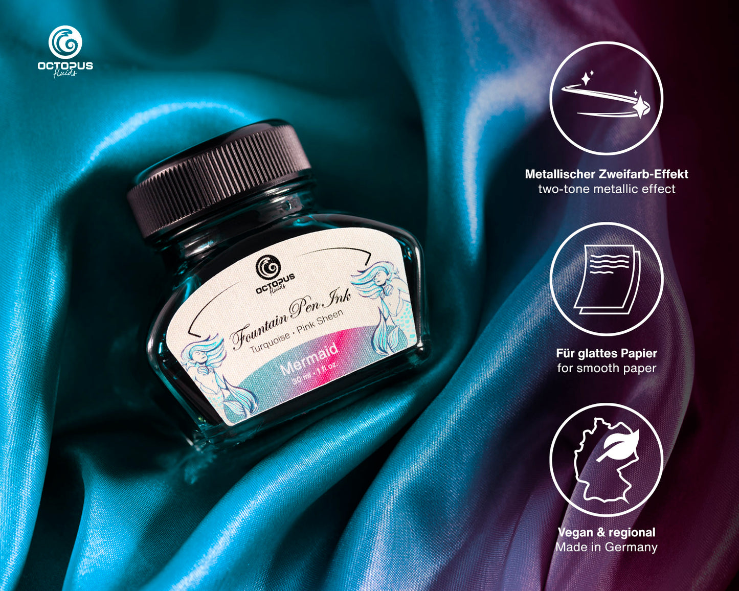 Octopus Fluids Sheen Fountain Pen Ink [30ml]