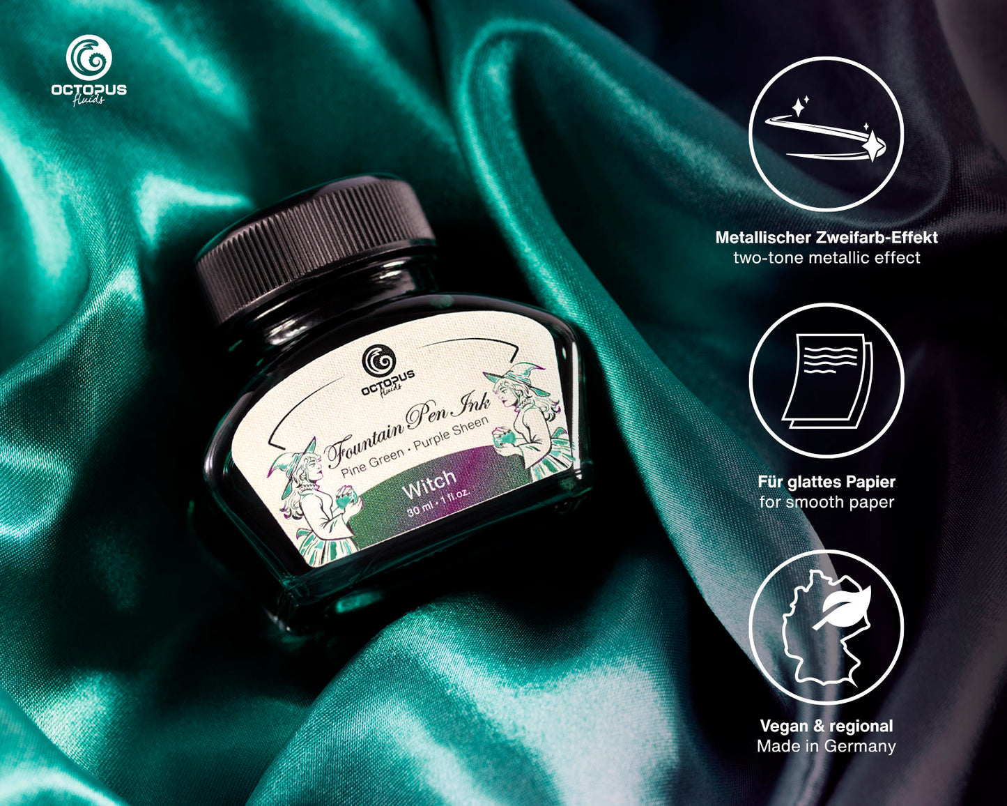 Octopus Fluids Sheen Fountain Pen Ink [30ml]