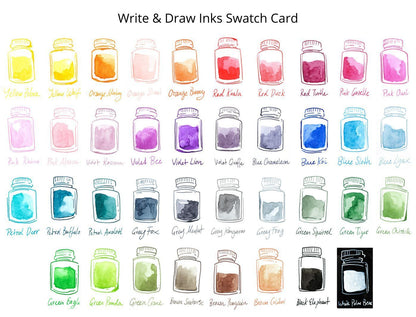 Octopus Fluids Pigmented Waterproof Document Proof Write and Draw Ink [10ml]