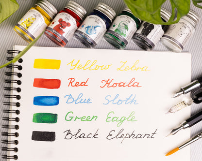 Octopus Fluids Pigement Waterproof Document Proof Write and Draw Ink [6x10ml]