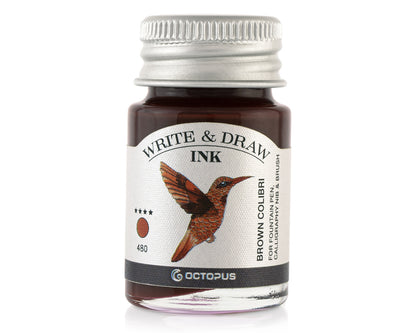 Octopus Fluids Pigmented Waterproof Document Proof Write and Draw Ink [10ml]
