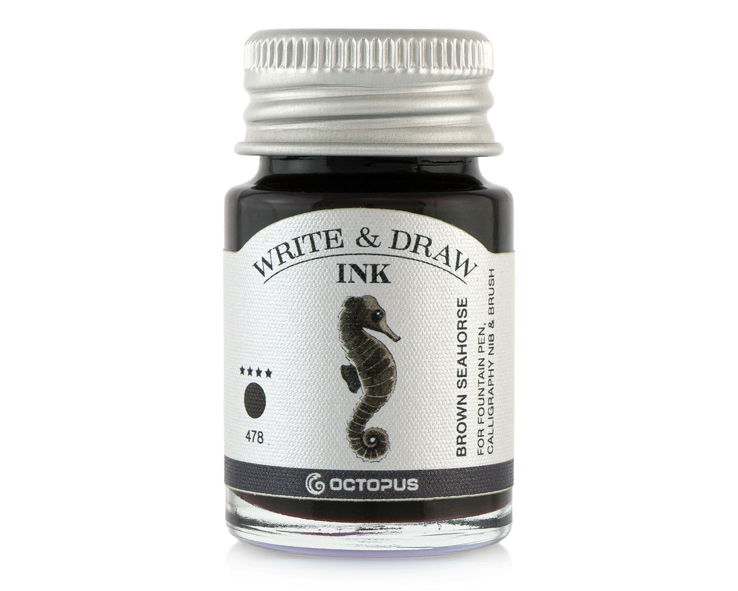 Octopus Fluids Pigmented Waterproof Document Proof Write and Draw Ink [10ml]