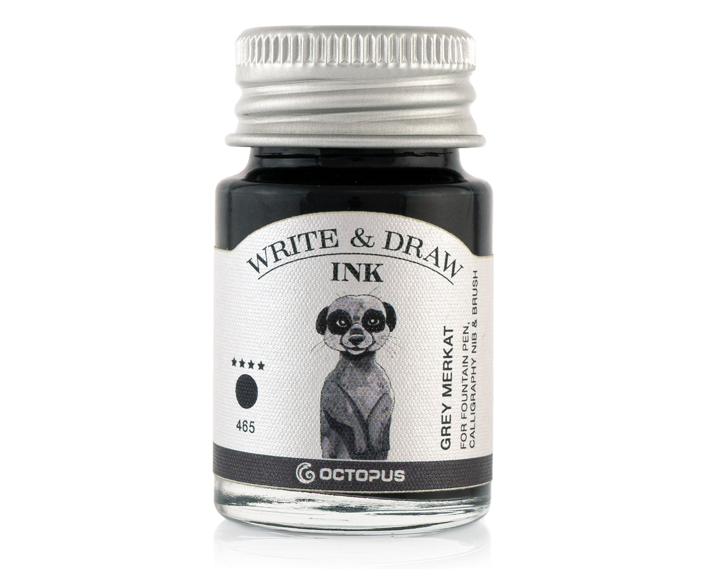Octopus Fluids Pigmented Waterproof Document Proof Write and Draw Ink [10ml]
