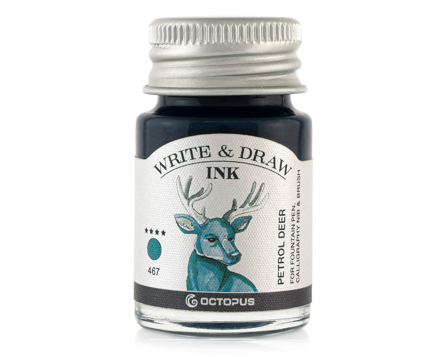 Octopus Fluids Pigmented Waterproof Document Proof Write and Draw Ink [10ml]