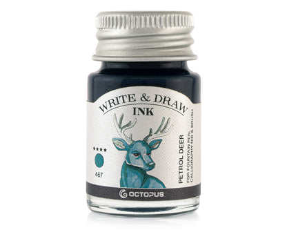 Octopus Fluids Pigmented Waterproof Document Proof Write and Draw Ink [10ml]