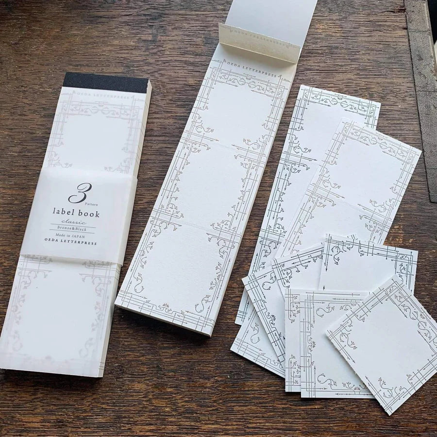 OEDA Letterpress 3 Pattern Label Book