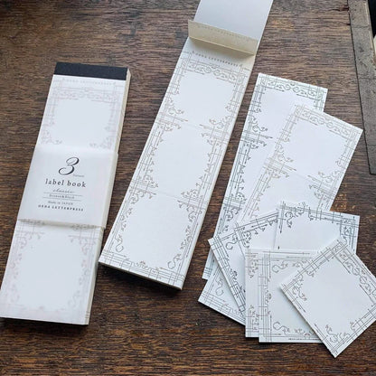 OEDA Letterpress 3 Pattern Label Book