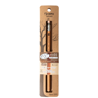 Ohto WN01 Wooden Mechanical Pencil [0.5mm]