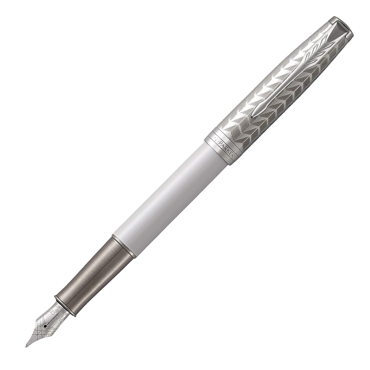 Parker Pen Sonnet Feminine Metal and Pearl Chrome Trim Fountain Pen