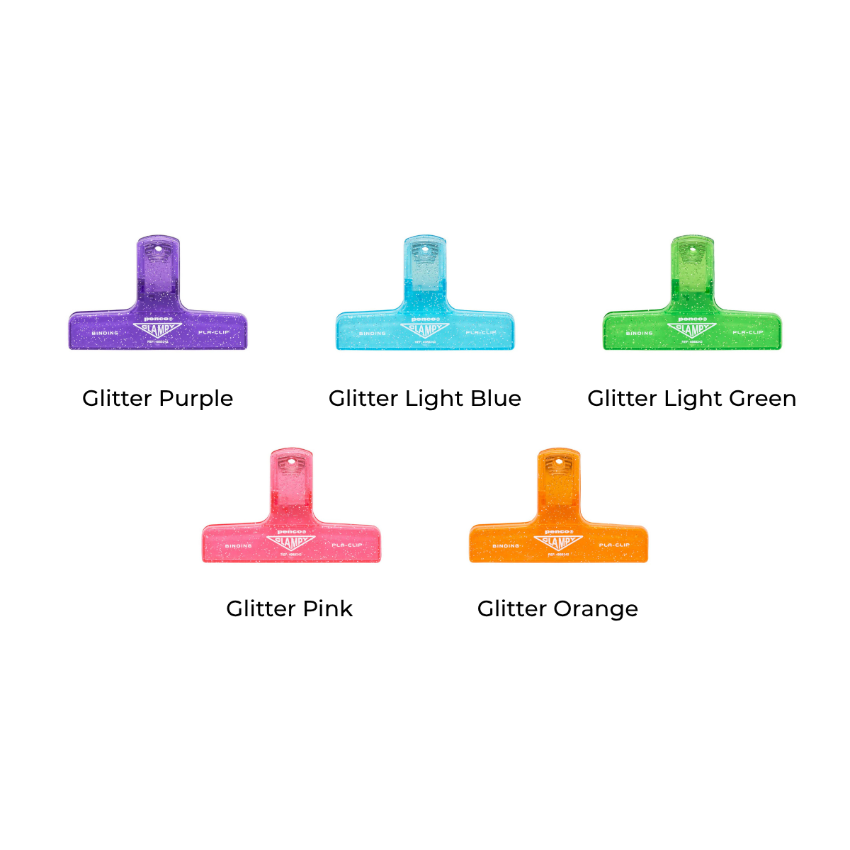 Penco Clampy Plastic Clip Glitter