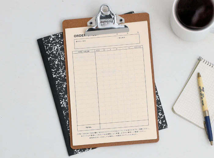 Penco Old School Clipboard (Silver Clip)