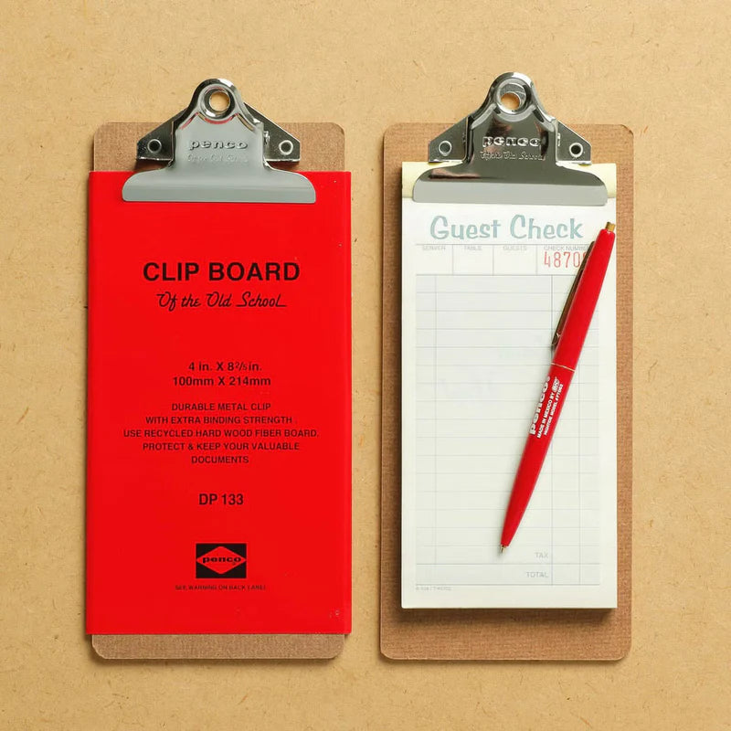 Penco Old School Clipboard (Silver Clip)