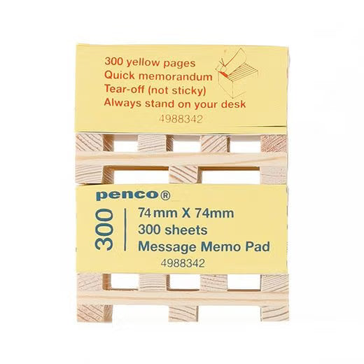 Penco Memo Block on Pallet