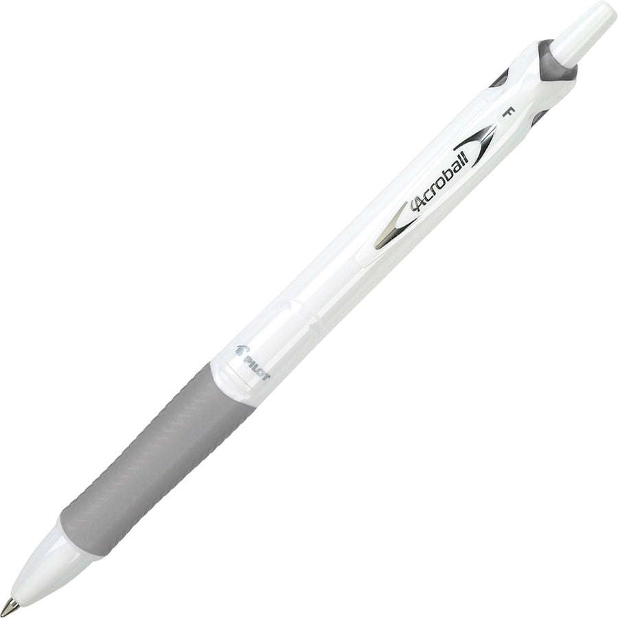 Pilot Acroball White-Barrel Fine Ballpoint Pen [0.7mm]