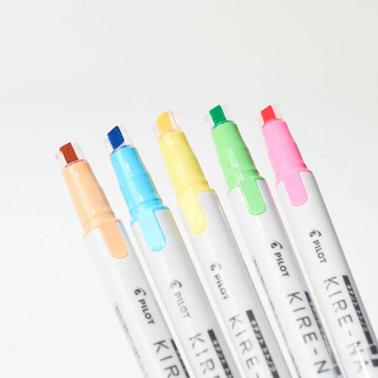 Pilot Kire-na Highlighter Basic and Pale Colors