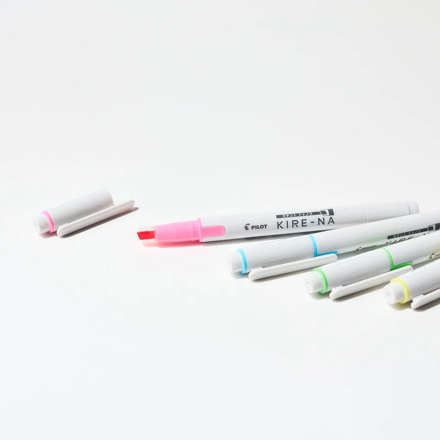 Pilot Kire-na Highlighter Basic and Pale Colors