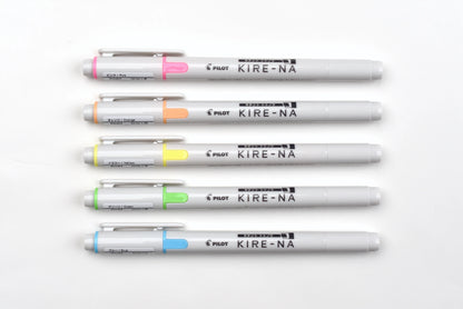 Pilot Kire-na Highlighter Basic and Pale Colors