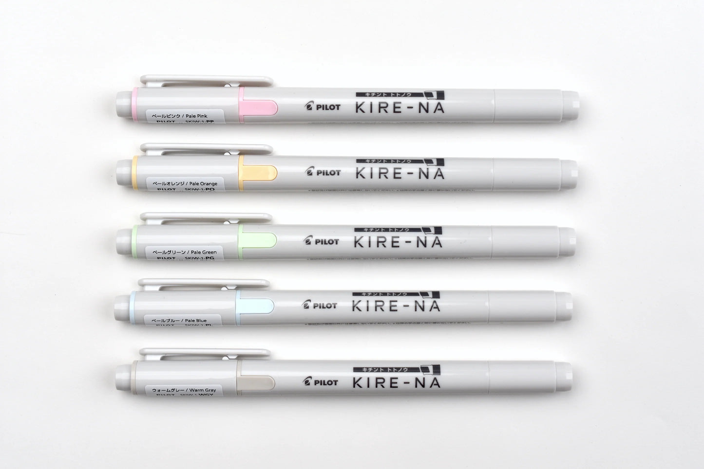 Pilot Kire-na Highlighter Basic and Pale Colors