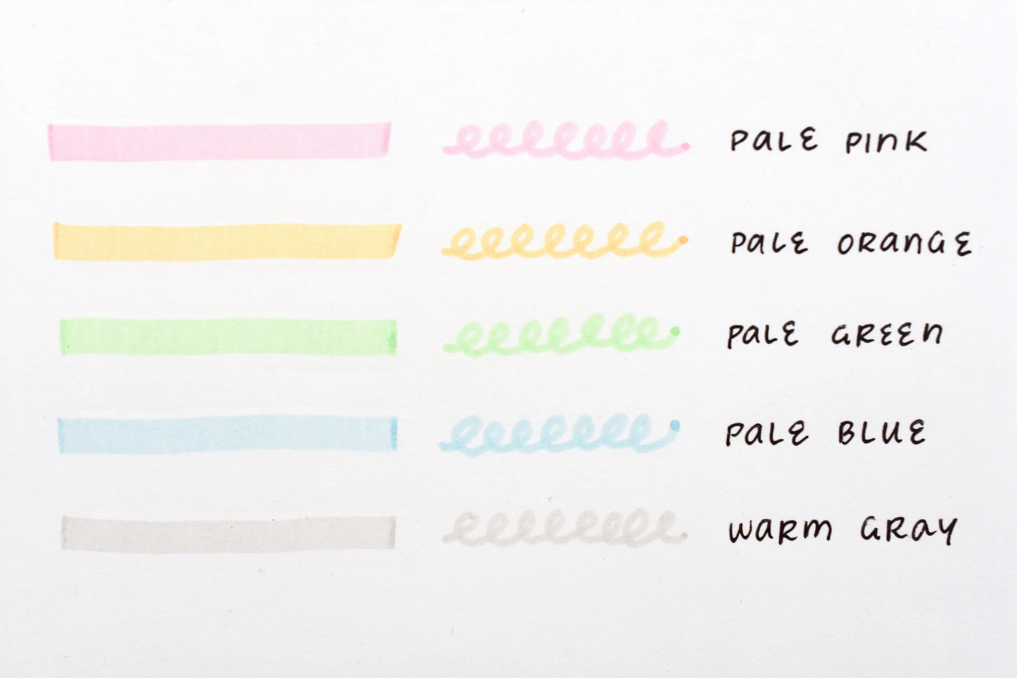 Pilot Kire-na Highlighter - Pale Color Set of 5