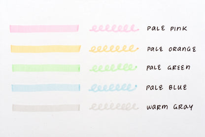 Pilot Kire-na Highlighter - Pale Color Set of 5