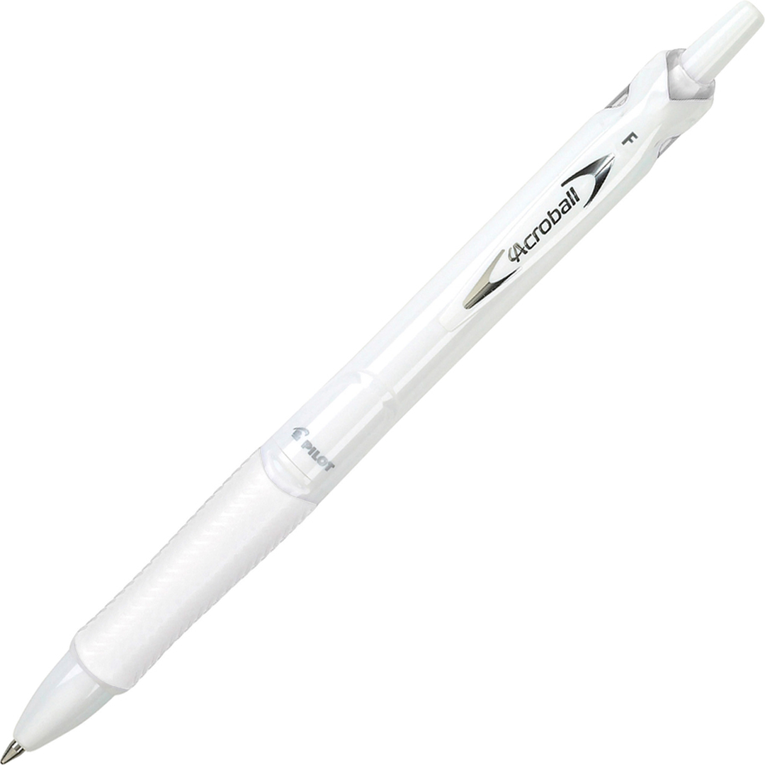 Pilot Acroball White-Barrel Fine Ballpoint Pen [0.7mm]