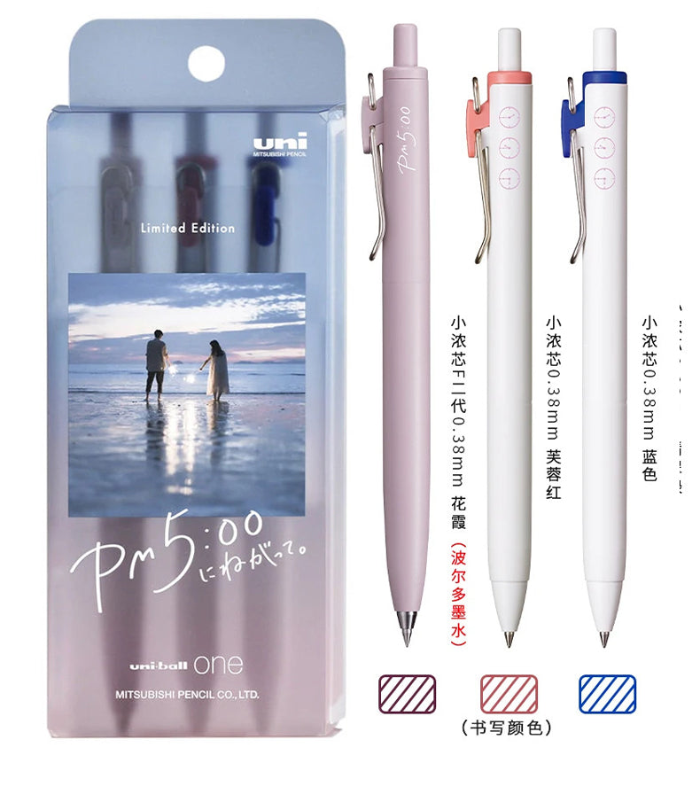 Uni-ball One x Iwakura Shiori (Limited Edition) Sets of 3 Gel Pens