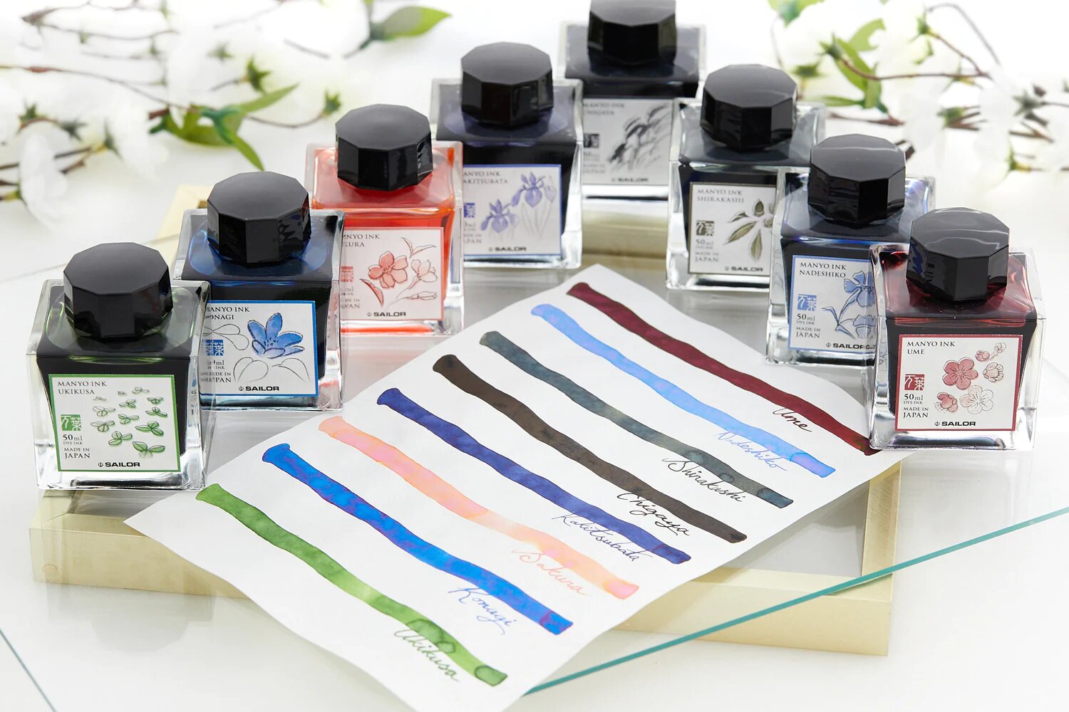 Sailor Manyo Fountain Pen Inks (50ml)