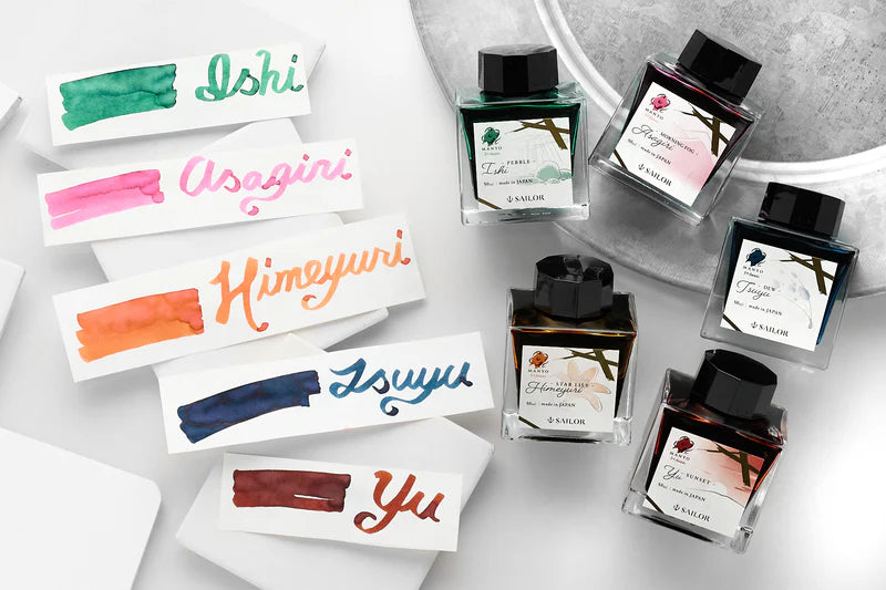 Sailor Manyo 5th Anniversary Limited Edition (50ml) Fountain Pen Inks
