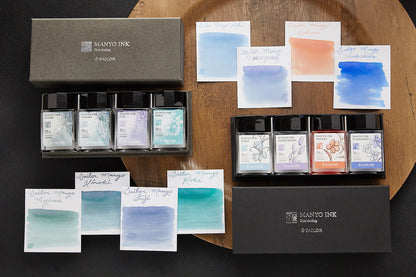 Sailor Manyo Fountain Pen Ink Sets (20ml x 4) Limited Edition