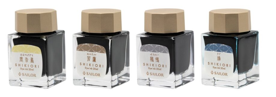Sailor Shikiori Fountain Pen Ink (20ml) Four Seasons / Sound of Rain / Fairytale