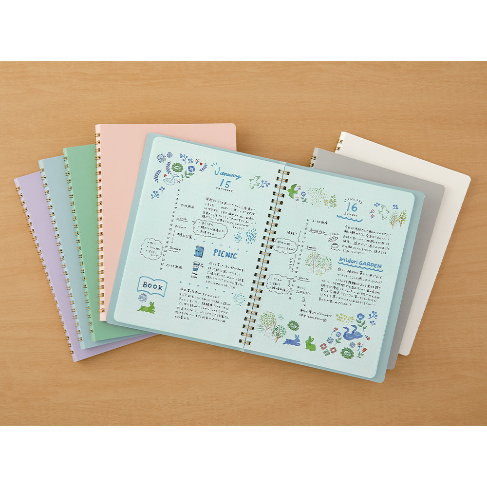 Midori MD Ring Notebook Color Dot Grid