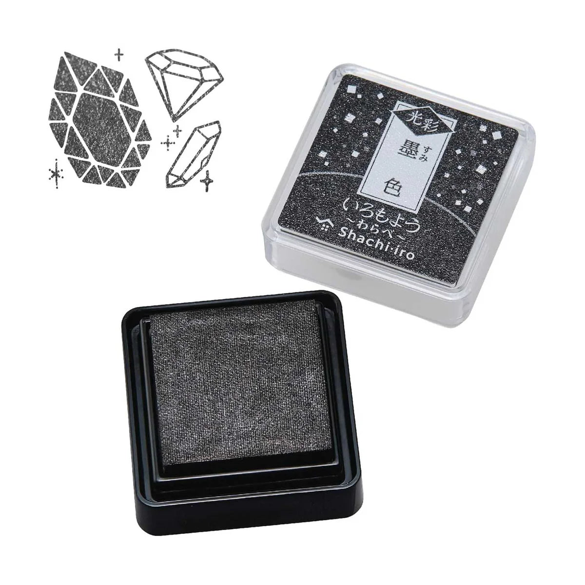 Shachihata Iromoyo Kosai Warabe Mini Glitter Ink Pad