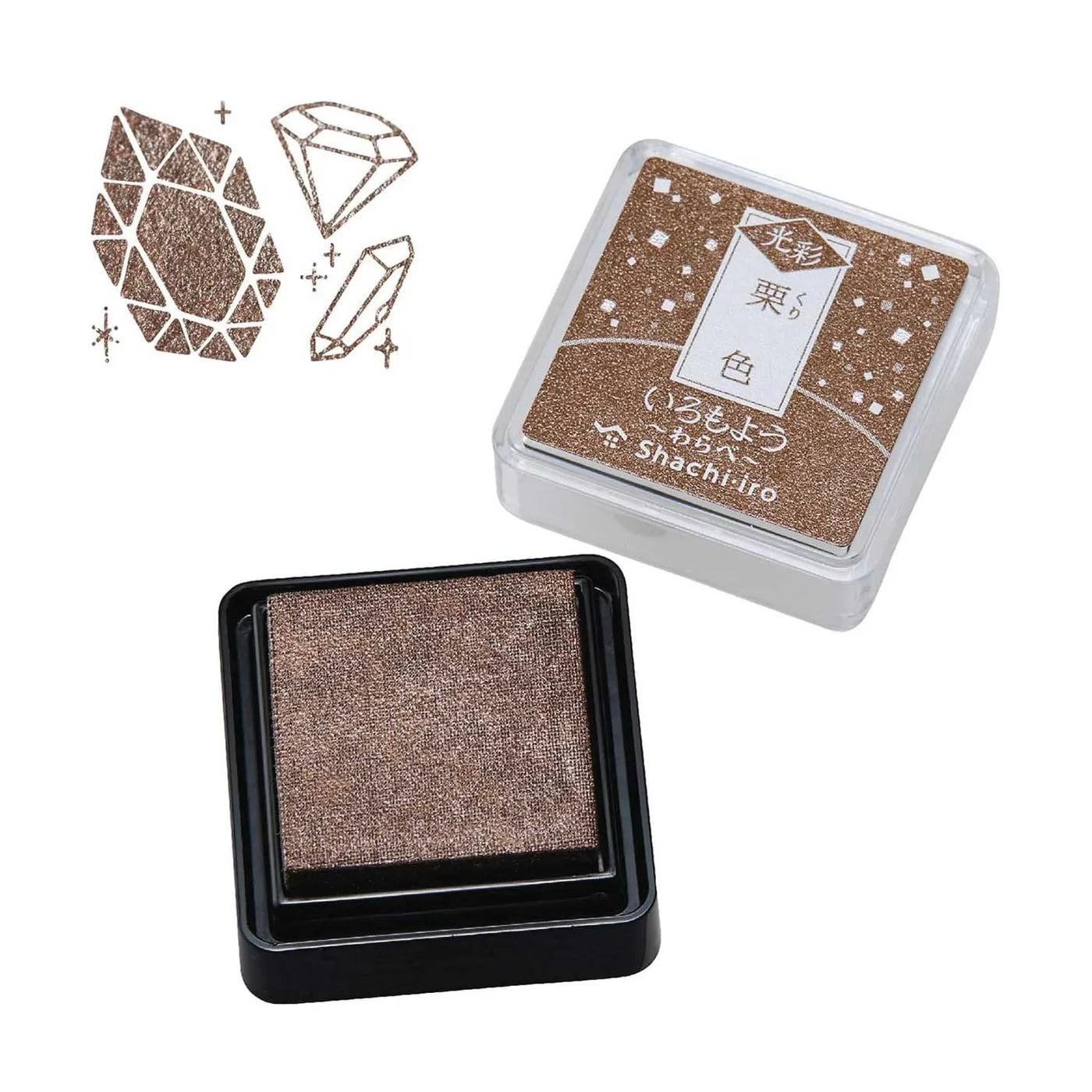 Shachihata Iromoyo Kosai Warabe Mini Glitter Ink Pad