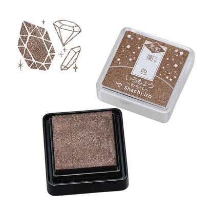 Shachihata Iromoyo Kosai Warabe Mini Glitter Ink Pad