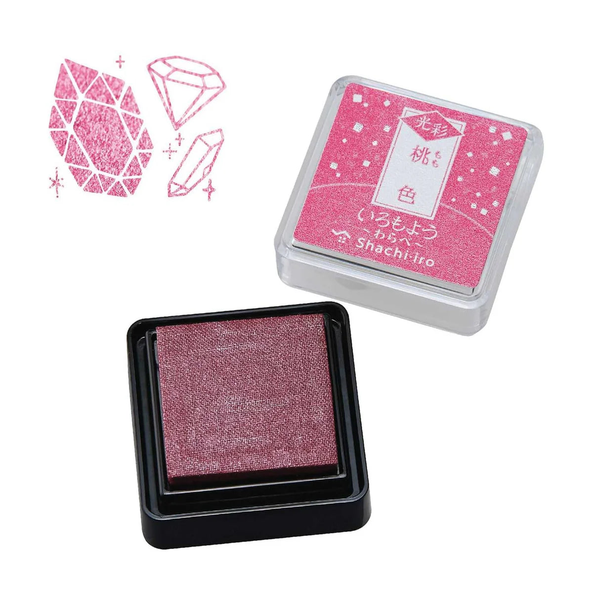 Shachihata Iromoyo Kosai Warabe Mini Glitter Ink Pad