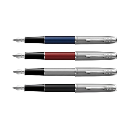 Parker Pen Sonnet Sand Blasted Metal and Lacquer Fountain Pen