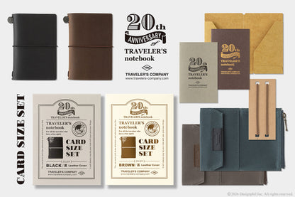 Traveler's Notebook 20th Anniversary Set (Card Size)